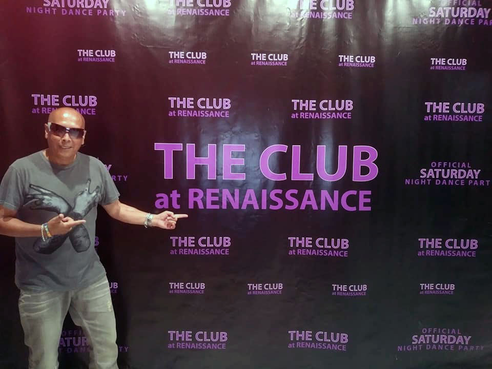Preparing for the show at The Club at Renaissance